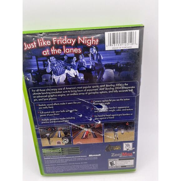 AMF Bowling 2004 + Reg Card Xbox AD Complete CIB - TESTED - Picture 2 of 6
